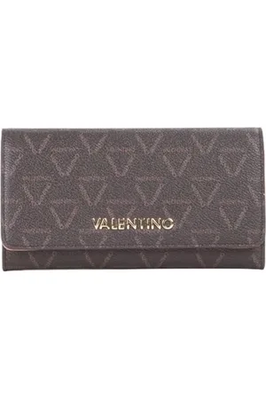 VALENTINO Unisex Lady RE Accessory-Travel Wallet, Moro/Naturale