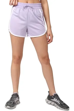 Reebok Damen Workout Ready High Rise Shorts, Purple Oasis, L