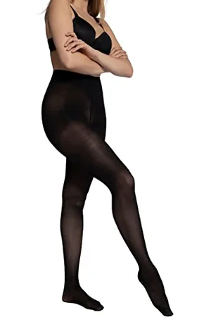 Ulla Popken Damen Mikrofaser, 40den Strumpfhose, Semi Opaque, , 44-46