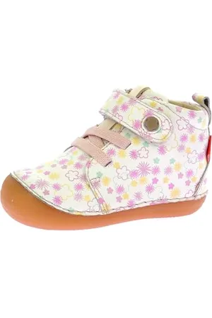 Kickers Jungen Unisex Kinder Sonizikro Stiefelette, Weiß, Bedruckt, Festi Sommer, 23 EU