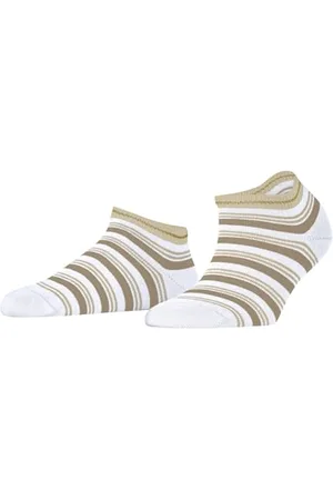 Falke Damen Sneakersocken Smart Stripe W Sn Baumwolle kurz gemustert 1 Paar, , 35-38