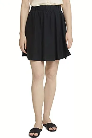 TOM TAILOR Damen 1026027 Skater Rock, 27142-Washed Black, M