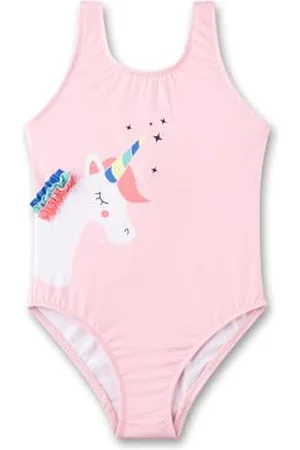 Sanetta Mädchen-Badeanzug | Bequemer und praktischer Badeanzug aus recyceltem Polyester-Mix für Mädchen. Bademode für Kinder 140