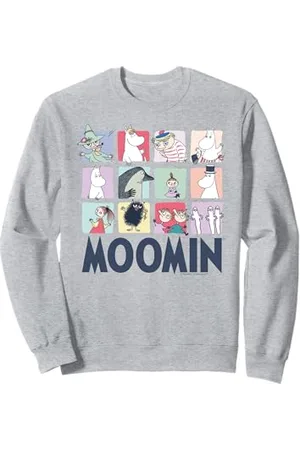 Moomin Mumin Character Blocks Gruppe Light Sweatshirt