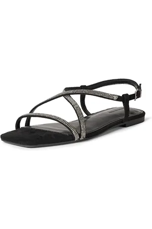 Amazon Damen Sandalen mit flachem Riemen, , 44.5 EU