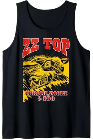 ZZ Top Chrome, Smoke & BBQ Tank Top