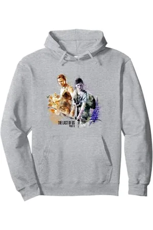 Playstation 3 The Last of Us Part II Iconic Abby Ellie Watercolor Floral Pullover Hoodie