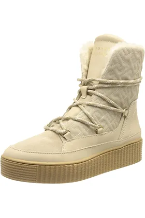 Tommy Hilfiger Damen Stiefel Snow Boot Monogram Winterstiefel, Beige , 36 EU