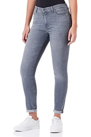 7 for all Mankind Damen Hw Skinny Slim Illusion Jeans, , 28W / 28L EU