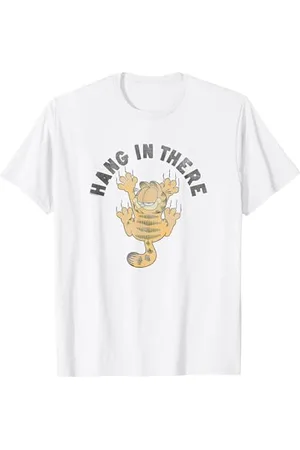 Garfield Hang in There Krallenmarken Cartoon-Katze T-Shirt
