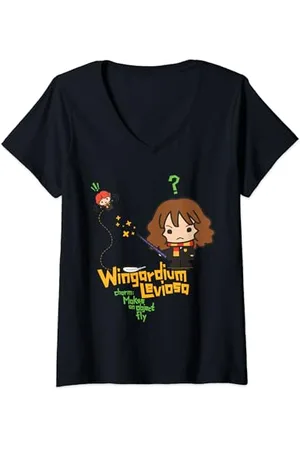 Harry Potter Junior Wingardium Leviosa T-Shirt mit V-Ausschnitt