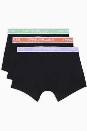 Emporio Armani Herren 3-Pack Trunk Badehose, , M