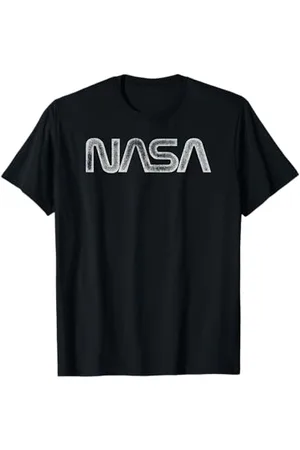 Nasa Vintage Notleidende Wurm Logo T-Shirt