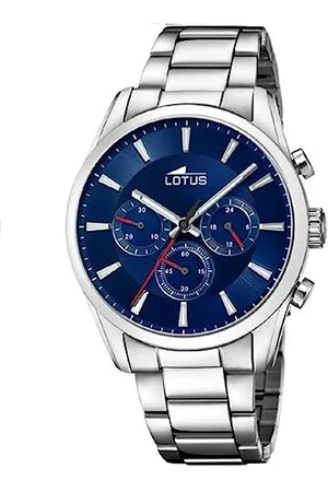 Lotus Herren Chronograph aus Edelstahl in der Farbe 42mm, Wasserdichtigkeit: 5Bar, 18922/1