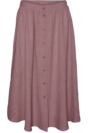 VERO MODA Female Rock VMMELANEY Hohe Taille Langer Rock