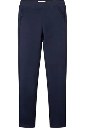 TOM TAILOR Mädchen 1029977 Kinder Jersey Leggings Mit Rüschen-Detail, , 128-134 EU