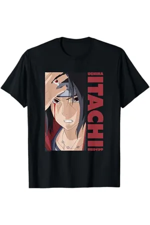 Naruto Shippuden Itachi Block und Name T-Shirt