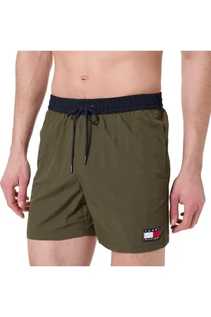 Tommy Hilfiger Herren Badehose Medium Drawstring mit Tunnelzug, Grün (Army Green), M