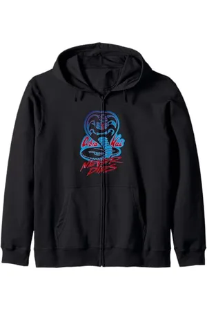 Cobra Kai Niemals stirbt Cobra Logo Kapuzenjacke