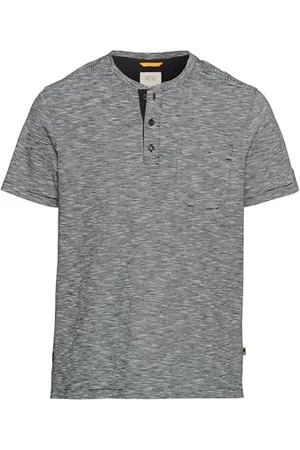 Camel Active Herren Kurzarm Henley aus Reiner Baumwolle Menswear-L