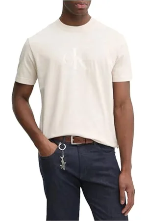 Calvin Klein Herren Shiny MONOLOGO Tee S/S T-Shirt, , XXL