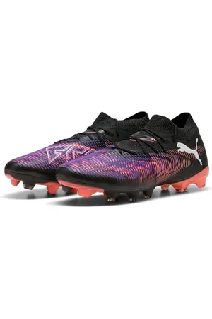 PUMA Unisex Future 8 Match FG/AG Fussballschuh, Black White-Glowing RED, 47 EU
