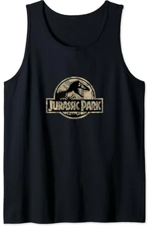 Jurassic Park Circle Logo Camo Tank Top