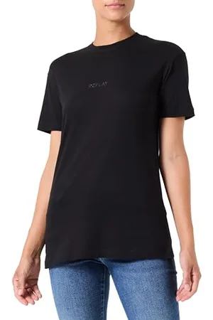 Replay Damen T-Shirt Kurzarm mit Rundhalsausschnitt, Schwarz (Black 098), XL