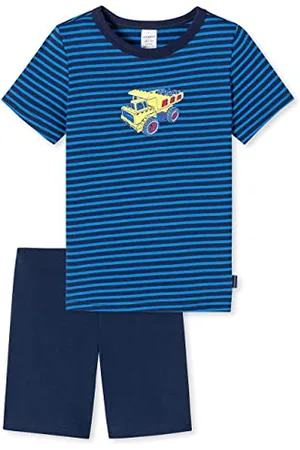 Schiesser Jungen Schlafanzug Set Pyjama Kurz - 100% Organic Bio Baumwolle - Größe 92 Bis 140 Pyjamaset, , 92