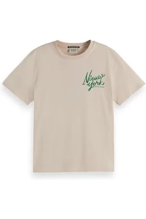 Scotch&Soda Damen T-Shirt Chest Artwork Regular T-Shirt, ,S