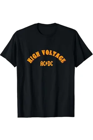 AC/DC Rock Music Band High Voltage Collegiate T-Shirt