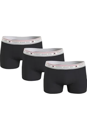 Tommy Hilfiger Herren Boxershorts Trunks Unterwäsche, (Black/Black/Black), S
