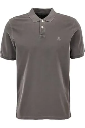 Marc O’ Polo Marc OߴPolo Herren Kurzarm-Poloshirt aus Bio-Baumwolle Regular Fit, Grün (Neverland Iron), XL