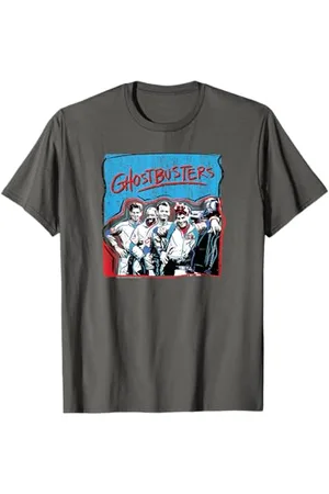 Ghostbusters Pop Graffiti blaue & rote Gruppe T-Shirt