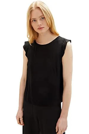 TOM TAILOR Damen Bluse mit Flügelärmeln