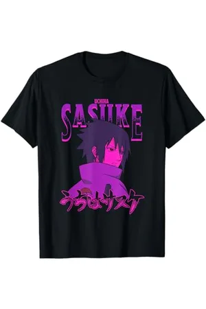 Naruto Shippuden Sasuke mit Ombre-Namen T-Shirt