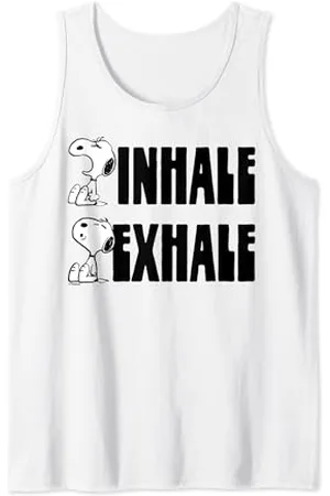 Peanuts Erdnüsse - Snoopy Einatmen Ausatmen Tank Top