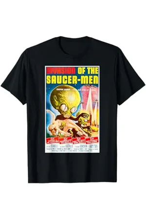 Dodo Invasion of Saucer Men Sci Fi Horror Halloween T-Shirt
