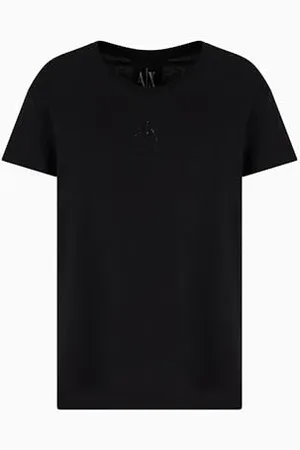 Armani Exchange Damen Icon Project, Shiny Logo T-Shirt, , L