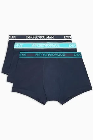 Emporio Armani Herren 3-Pack Trunk Badehose, , M