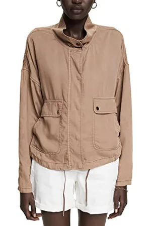 ESPRIT Damen 062ee1g301 Jacke, Taupe, M EU