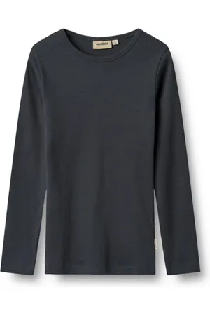 WHEAT Jungen Rib T-Shirt Langarm Stig GOTS Zertifiziert