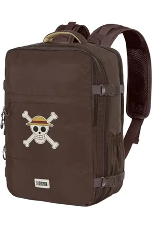 Onepiece Skull-Mercury Rucksack Handgepäck Flugzeug 40x20x25cm, Braun, Kapazität 20 L