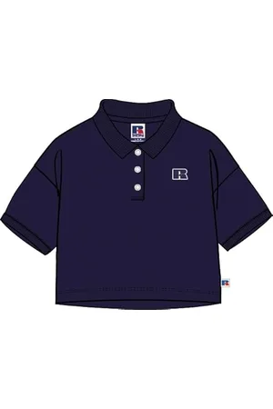 Russell Athletic E34021-NA-190 CAKKE-Polo Polo Shirt Damen Navy Größe L