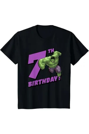 Marvel Kinder Hulk 7th Birthday T-Shirt