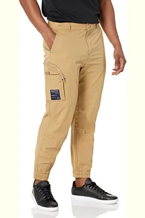 Armani Exchange Herren Single Side Zip Pocket With Logo Label Hose, , 38