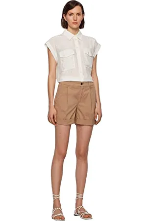 HUGO BOSS Damen C_taggie-d 10232926 01 Pants, Beige, 32 EU