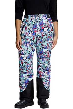 Ulla Popken Damen, große Größen, Skihose flowerpower