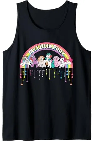 My Little Pony Fluttershy Rarität im Retro-Cartoon-Design mit Regenbogenmotiv Tank Top