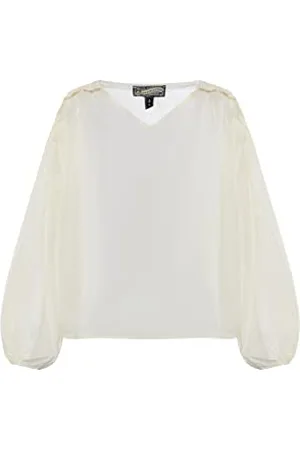 Dreimaster Vintage Damen Baumwollbluse, , M